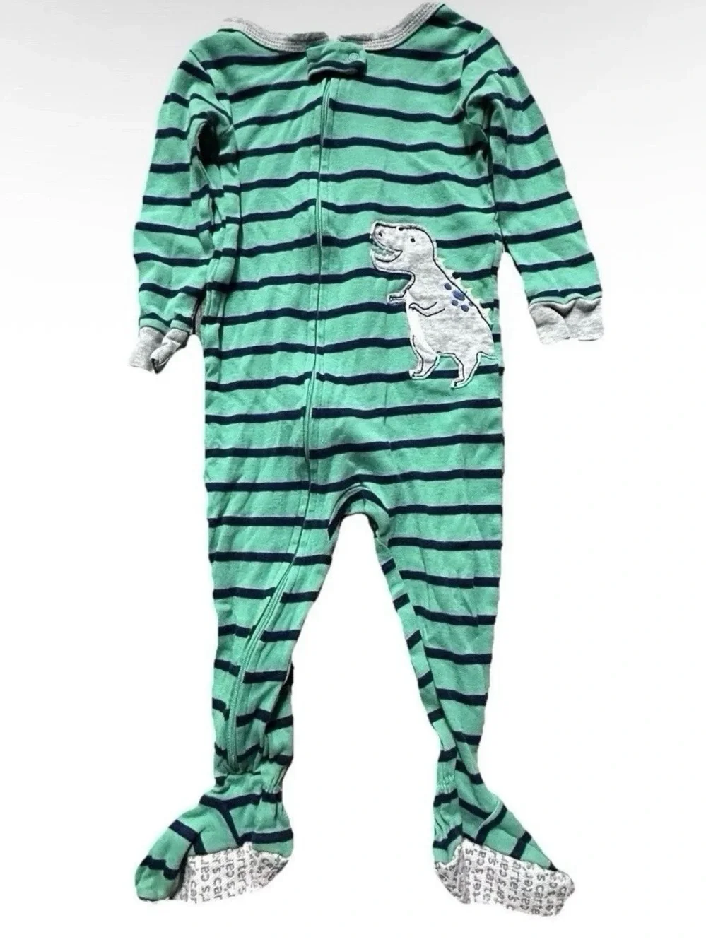 Baby Boy Pajamas Footies Set Burt’s Bees Baby Fleece Size 12 Months
